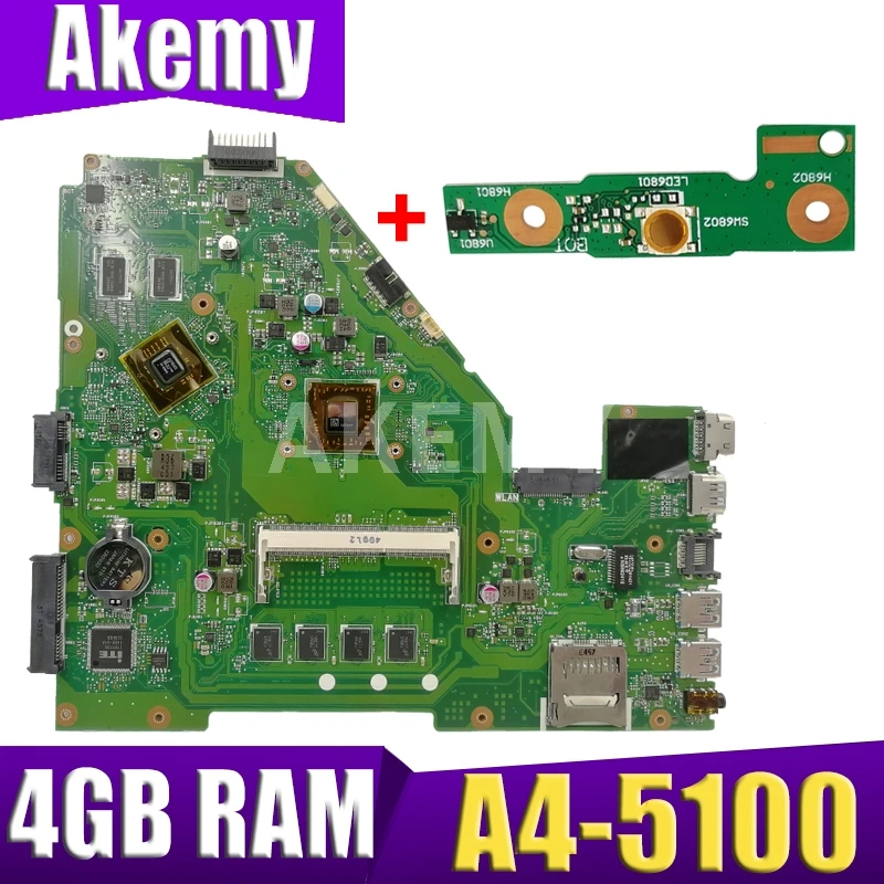 XinKaidi X550EP Laptop motherboard for ASUS X550EP X550E X552E Test original mainboard 4G RAM A4-5100
XinKaidi X550EP Laptop motherboard for ASUS X550EP X550E X552E Test original mainboard 4G RAM A4-5100