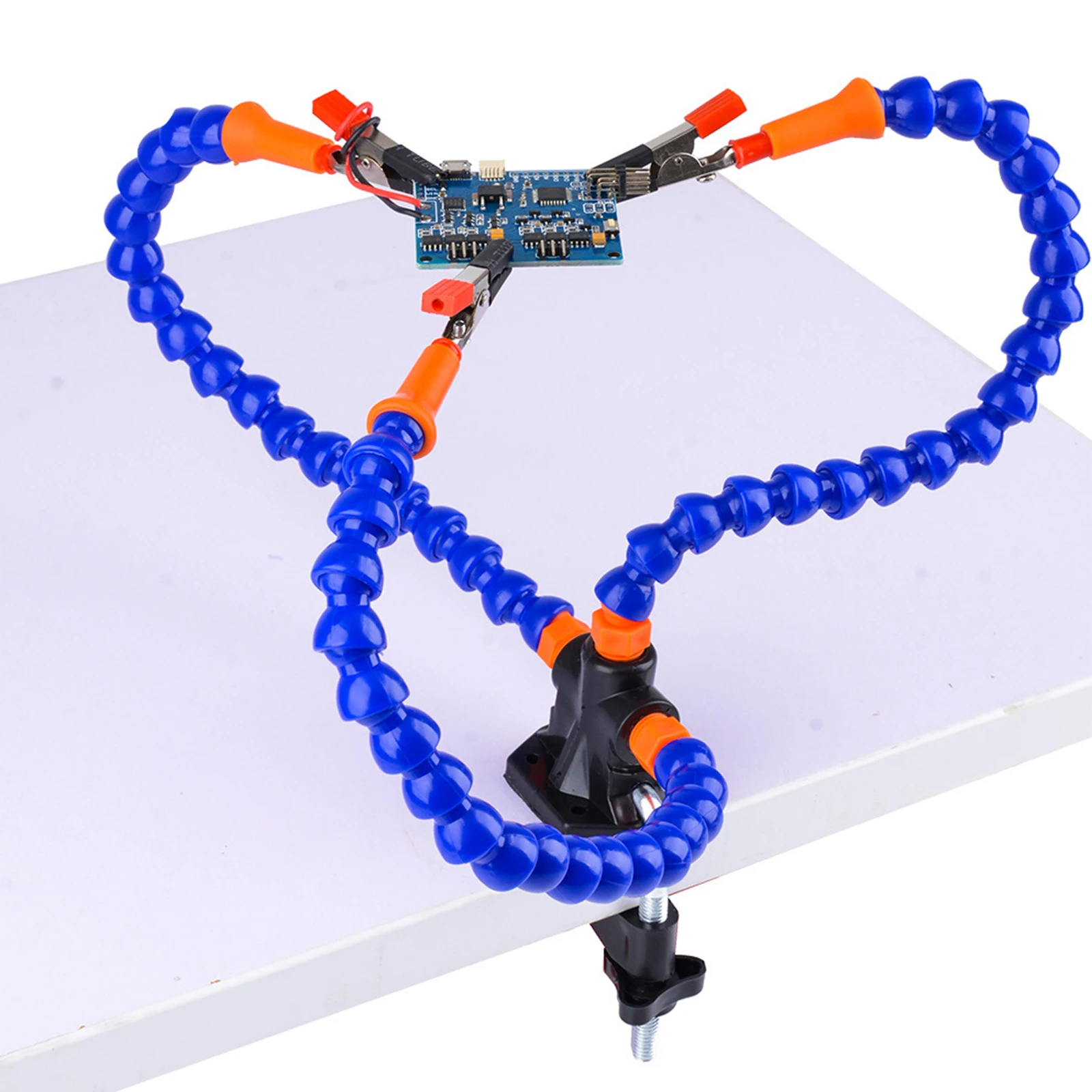 Table Clamp Soldering Third Hand with 3X Magnifier 3Pcs Flexible Arms PCB Holder Welding Repair Tool Vise Hand Welding Station
Table Clamp Soldering Third Hand with 3X Magnifier 3Pcs Flexible Arms PCB Holder Welding Repair Tool Vise Hand Welding Station