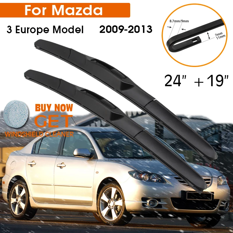 Car Wiper Blade For Mazda 3 Europe Model 2009-2013 Windshield Rubber Silicon Refill Front Window Wiper 24"+18" Auto Accessories
Car Wiper Blade For Mazda 3 Europe Model 2009-2013 Windshield Rubber Silicon Refill Front Window Wiper 24"+18" Auto Accessories