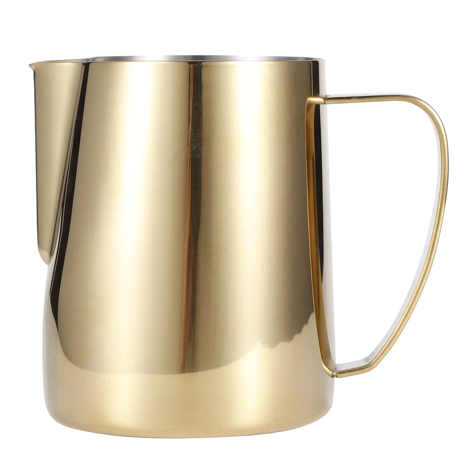 Coffee Jug 304 Stainless Steel Milk Frothing Cup Multifunction Latte Art Pitcher AccessoryGold 600ml
Coffee Jug 304 Stainless Steel Milk Frothing Cup Multifunction Latte Art Pitcher AccessoryGold 600ml