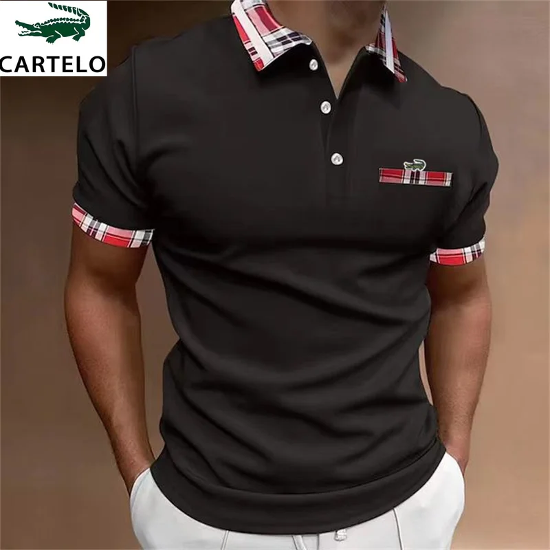 Men's summer brand embroidered short-sleeved polo shirt plaid lapel T-shirt men's casual street wear men's top
Men's summer brand embroidered short-sleeved polo shirt plaid lapel T-shirt men's casual street wear men's top