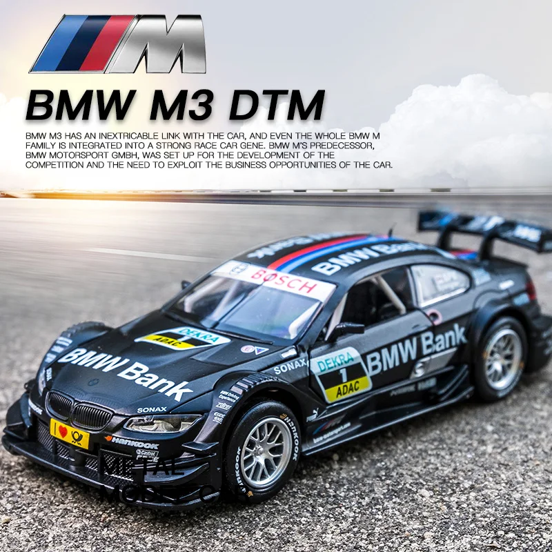 

Модель автомобиля MSZ 1:32 BMW M3 Racing DTM, масштаб, детские игрушки, автомобиль, Литые и игрушечные автомобили, подарок со звуком светильник для маль...