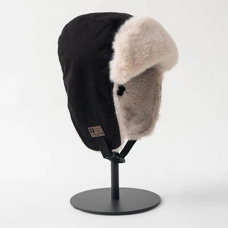 Thick Warm Fur Winter Russian Hats for Women 2022 Bomber Hats Men Winter Cap with Ear Flaps Skiing Cycling Cap Ushanka
Thick Warm Fur Winter Russian Hats for Women 2022 Bomber Hats Men Winter Cap with Ear Flaps Skiing Cycling Cap Ushanka