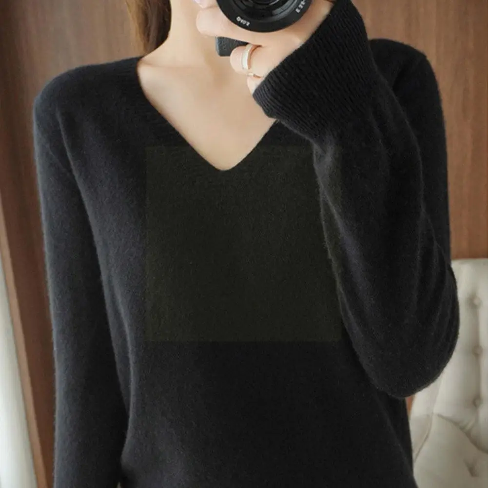 New Autumn Winter Cashmere Sweater Woman V-neck Pullover Female Casual Lace Tops Sweater Cashmere Design Knitted Collar Hol D6f3
New Autumn Winter Cashmere Sweater Woman V-neck Pullover Female Casual Lace Tops Sweater Cashmere Design Knitted Collar Hol D6f3