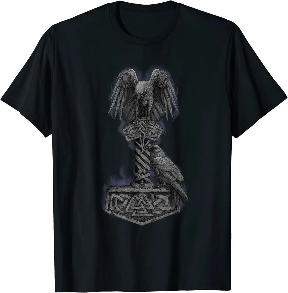 Viking Norse Mythology Thor's Mjolnir Odin's Huginn & Muninn T-Shirt 100% Cotton O-Neck Short Sleeve Summer Casual Mens T-shirt
Viking Norse Mythology Thor's Mjolnir Odin's Huginn & Muninn T-Shirt 100% Cotton O-Neck Short Sleeve Summer Casual Mens T-shirt