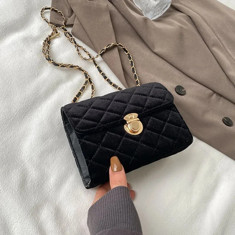 Super Vintage Top Fashion Small Flap Bag Bags Velvet Chain Women Shoulder Crossbody Bags Women's Handbags Purses
Super Vintage Top Fashion Small Flap Bag Bags Velvet Chain Women Shoulder Crossbody Bags Women's Handbags Purses 