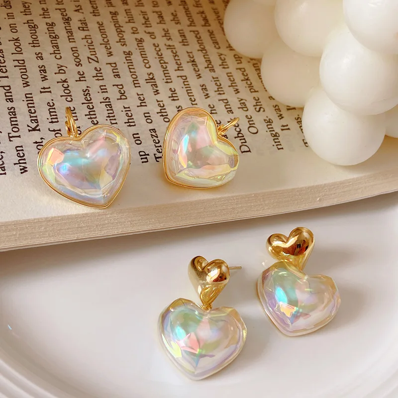 Heart-Shaped Earrings Women's Light Pearl Sweet Fashion Temperament Love Ear Buckle Joker Super Fairy Earrings High-End Holiday
Heart-Shaped Earrings Women's Light Pearl Sweet Fashion Temperament Love Ear Buckle Joker Super Fairy Earrings High-End Holiday