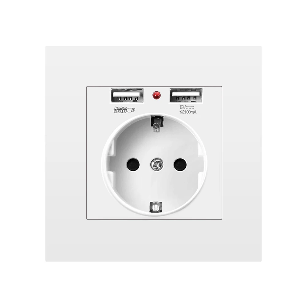 VISWE Wall USB Power Socket,usb c socket Bedroom outlets,110V-250V 16A Wall Embedded, Double usb EU Standard Electrical sockets
VISWE Wall USB Power Socket,usb c socket Bedroom outlets,110V-250V 16A Wall Embedded, Double usb EU Standard Electrical sockets