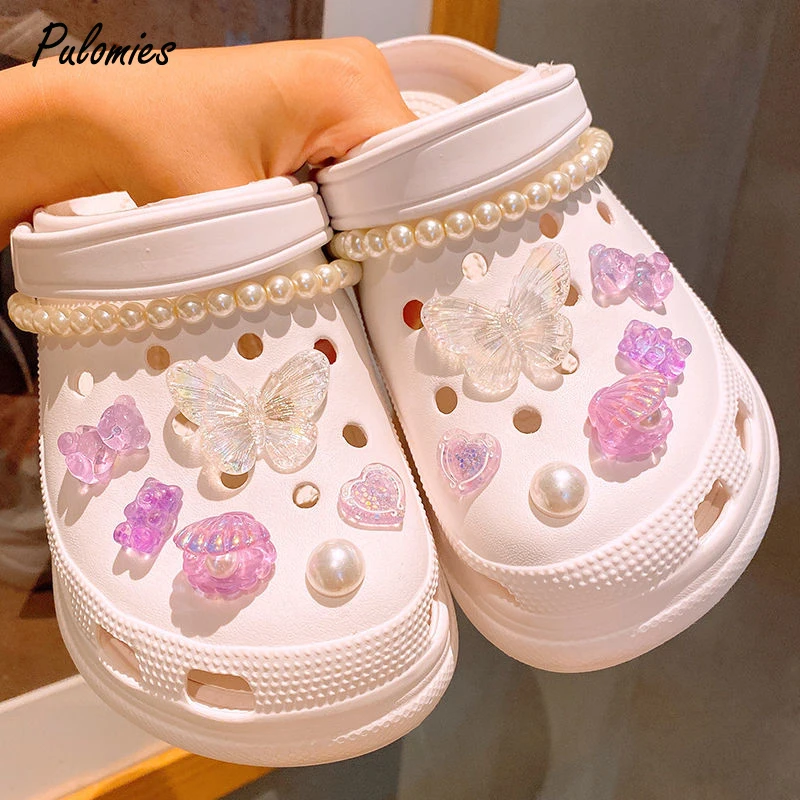 Decorations For Shoes Buckle Pearl Chains For Croc Shoelace Candy Transparent Plastic Charms DIY Slippers's Accessories
Decorations For Shoes Buckle Pearl Chains For Croc Shoelace Candy Transparent Plastic Charms DIY Slippers's Accessories