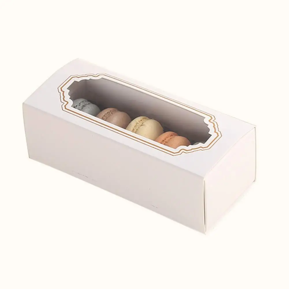 10Pcs Chic Long Lasting Eye-catching Easy Carry Dessert Container with Window for Coffee Shop Packing Box Macaron Box
10Pcs Chic Long Lasting Eye-catching Easy Carry Dessert Container with Window for Coffee Shop Packing Box Macaron Box