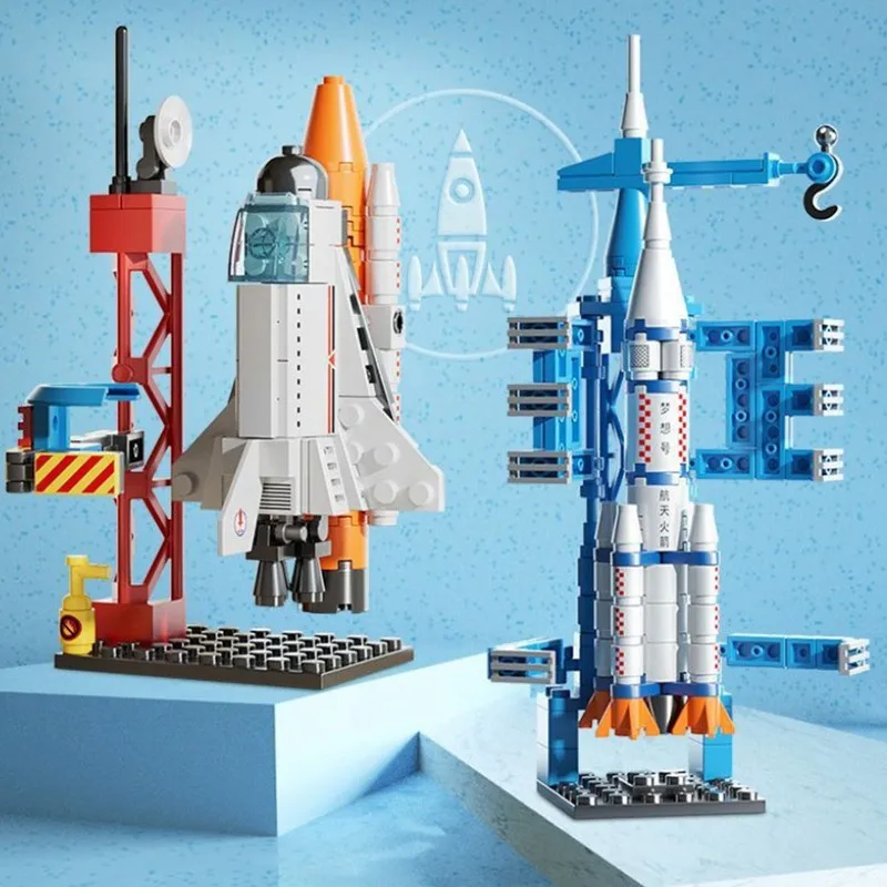 Space building blocks compatible with Lego small particle building blocks assembled rocket spaceship model children's toys gifts
Space building blocks compatible with Lego small particle building blocks assembled rocket spaceship model children's toys gifts