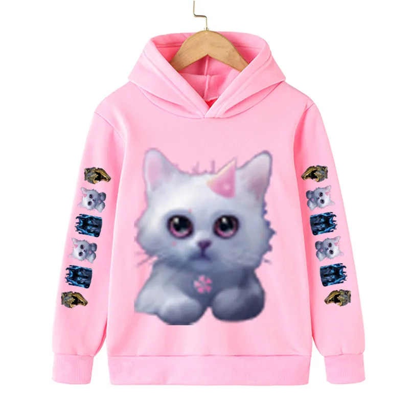 2023 New Baby Boys Girls Cat Sweatshirts Winter Spring And Autumn Children's Hoodies Cats Long Sleeves Casual Lovely Hooded Tops
2023 New Baby Boys Girls Cat Sweatshirts Winter Spring And Autumn Children's Hoodies Cats Long Sleeves Casual Lovely Hooded Tops