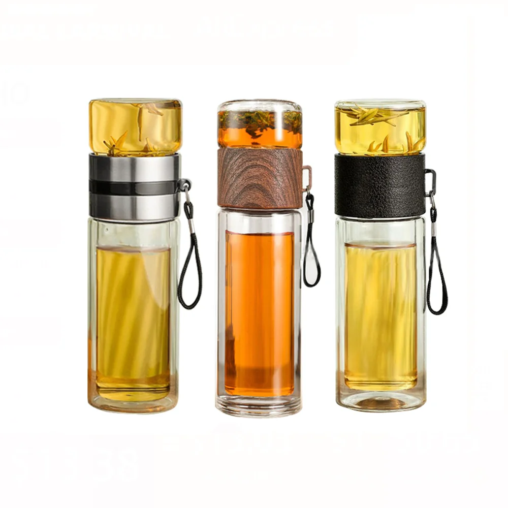 Glass Water Portable Bottle Double Wall Thermal Tea Water Separation Glass Mug High-End Simple Insulation Creative Drinking Cup
Glass Water Portable Bottle Double Wall Thermal Tea Water Separation Glass Mug High-End Simple Insulation Creative Drinking Cup
