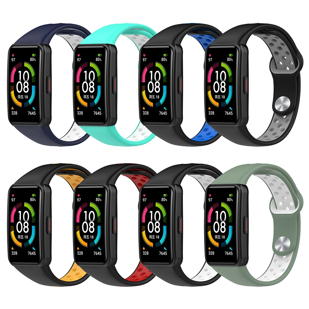 Silicone Watch Strap For Huawei Band 6 Wristband Breathable Sport Watchband Replacement Bracelet for Huawei Honor Band 6 Strap
Silicone Watch Strap For Huawei Band 6 Wristband Breathable Sport Watchband Replacement Bracelet for Huawei Honor Band 6 Strap
