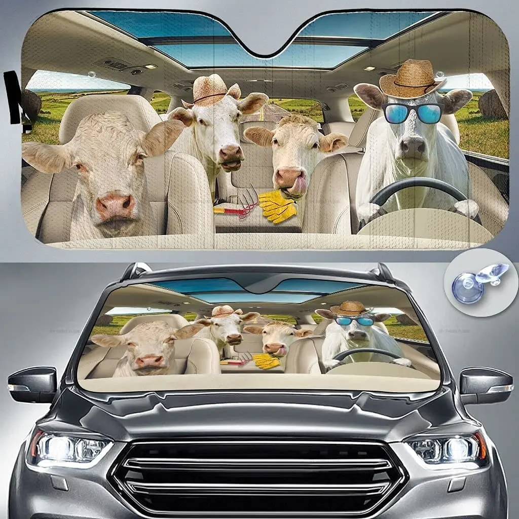 Charolais Family On Summer Day Farm Animal Lover Car Sunshade Windshield Window, Gift for Charolais Car Windshield Auto Visor
Charolais Family On Summer Day Farm Animal Lover Car Sunshade Windshield Window, Gift for Charolais Car Windshield Auto Visor