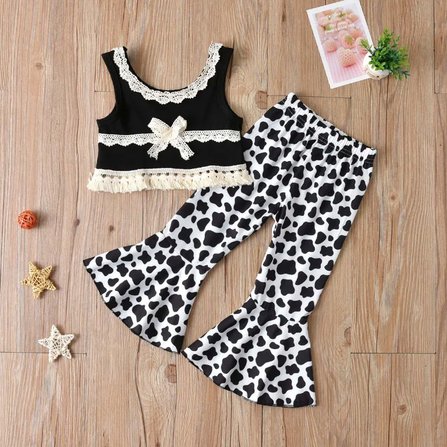 Toddler Girl Summer Outfits Clothes 2022 New 2 Piece Sets Lace Sleeveless Tank Tops and Printing Bell Bottom Pants 1 to 5 Years
Toddler Girl Summer Outfits Clothes 2022 New 2 Piece Sets Lace Sleeveless Tank Tops and Printing Bell Bottom Pants 1 to 5 Years