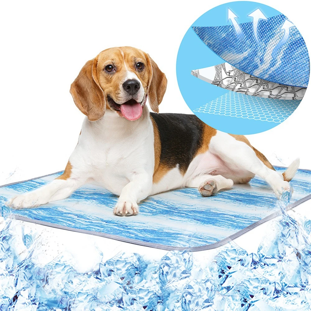 Self Cooling Mat Pad for Dogs Cats Ice Silk Summer Dog Cooling Mat Blanket Cushion for Kennel Sofa Bed Floor Car Seat
Self Cooling Mat Pad for Dogs Cats Ice Silk Summer Dog Cooling Mat Blanket Cushion for Kennel Sofa Bed Floor Car Seat