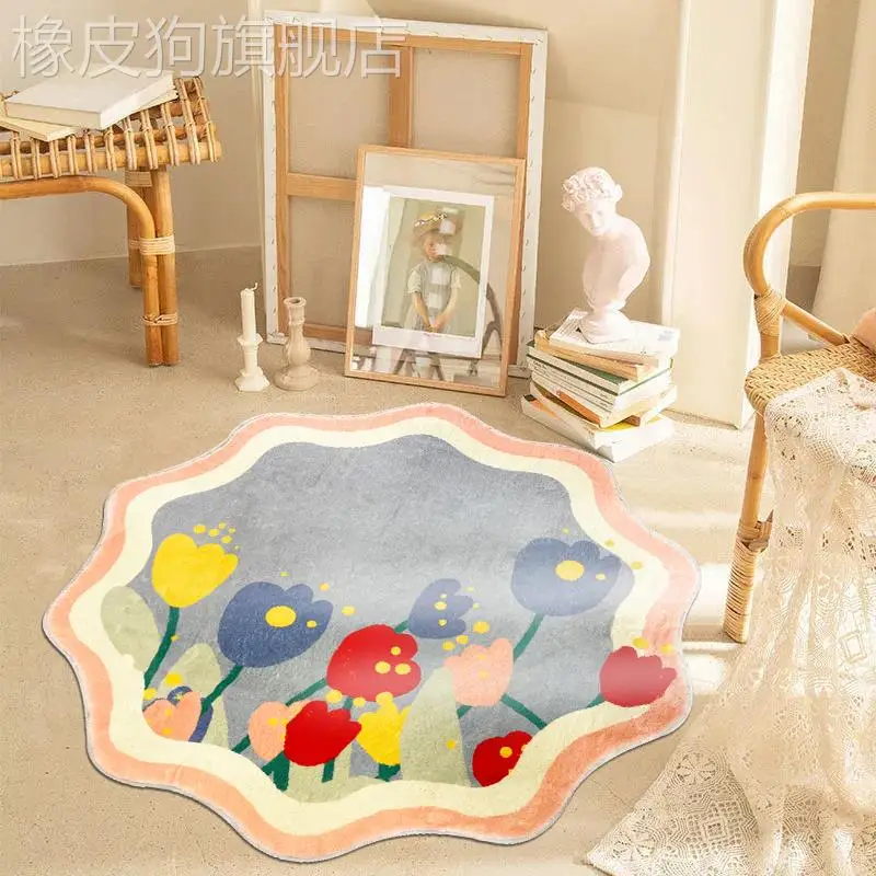 Tulip Living Room Sofa Tea Table Carpet Irregular Dressing Table Rocking Chair Non-slip Rug Home Cloakroom Bedroom Bedside Rugs
Tulip Living Room Sofa Tea Table Carpet Irregular Dressing Table Rocking Chair Non-slip Rug Home Cloakroom Bedroom Bedside Rugs
