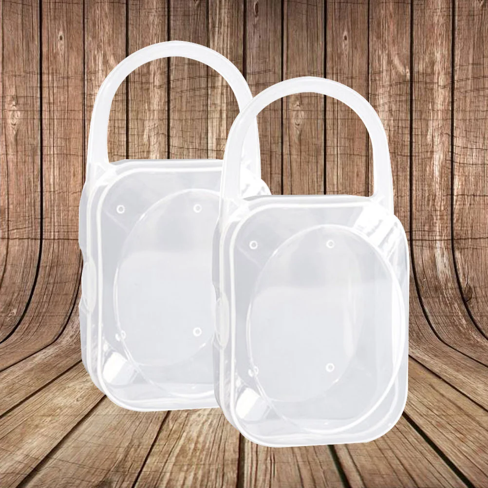 2pcs Transparent Portable Infant Toddler Pacifier Case Dust-proof Storage Box Container
2pcs Transparent Portable Infant Toddler Pacifier Case Dust-proof Storage Box Container