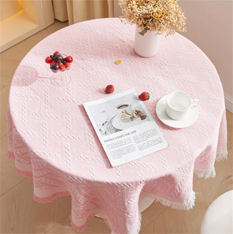 2023 Nordic French Style Ins Popular Round Shape Cotton Linen Table Cloth Birthday Festival Decorative Table Cloth
2023 Nordic French Style Ins Popular Round Shape Cotton Linen Table Cloth Birthday Festival Decorative Table Cloth