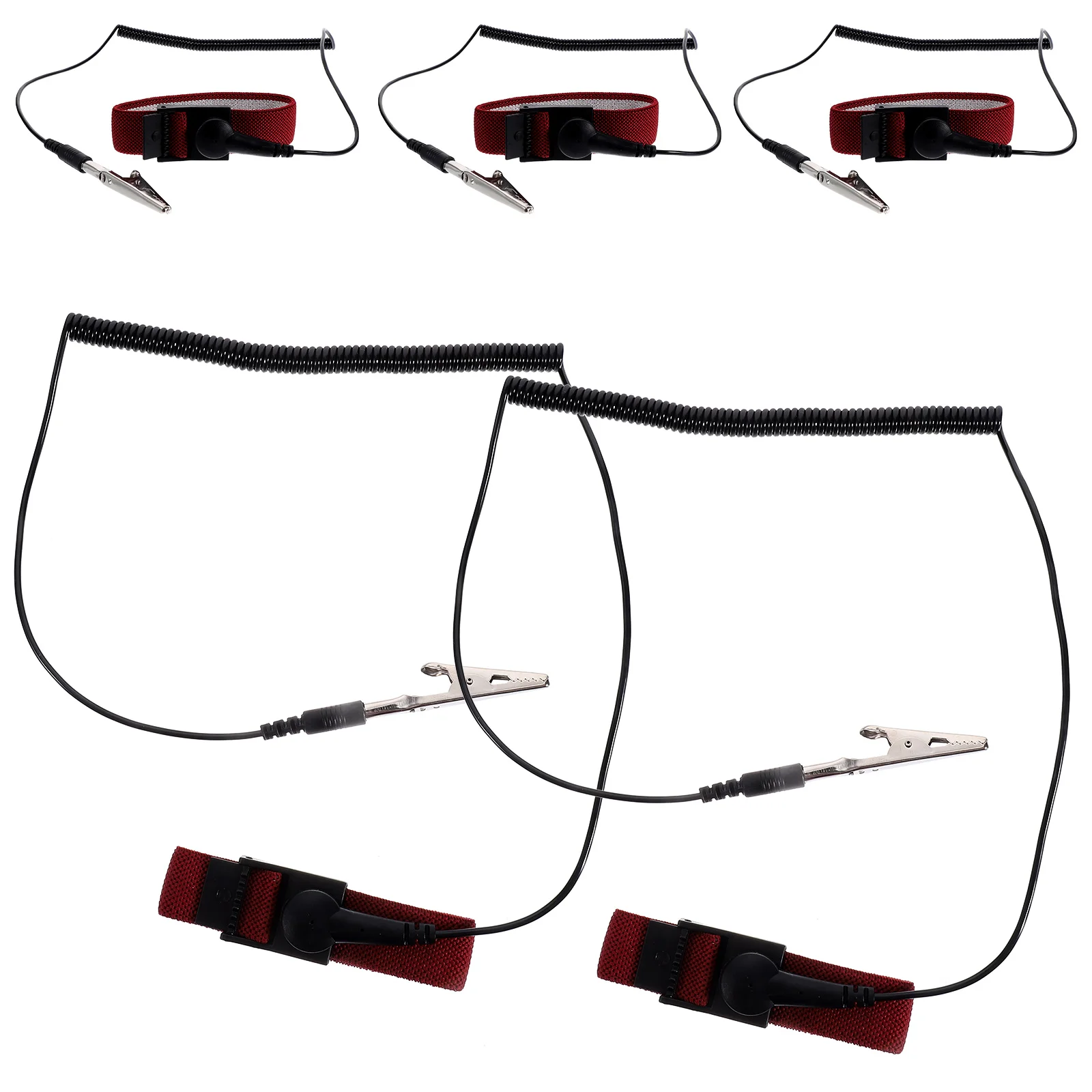 5 Pcs Wrist Bands Anti Static Strap Grounding Wire Wristband Adjustable Stainless Steel Anti-static Wristbands Outdoor Straps
5 Pcs Wrist Bands Anti Static Strap Grounding Wire Wristband Adjustable Stainless Steel Anti-static Wristbands Outdoor Straps