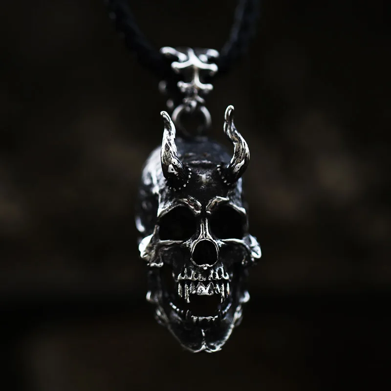 Vintage Sheep Horn Skull Necklace Men's Exaggerated Gothic Pendant Hip-hop Punk Jewelry Banquet Jewelry Gift
Vintage Sheep Horn Skull Necklace Men's Exaggerated Gothic Pendant Hip-hop Punk Jewelry Banquet Jewelry Gift