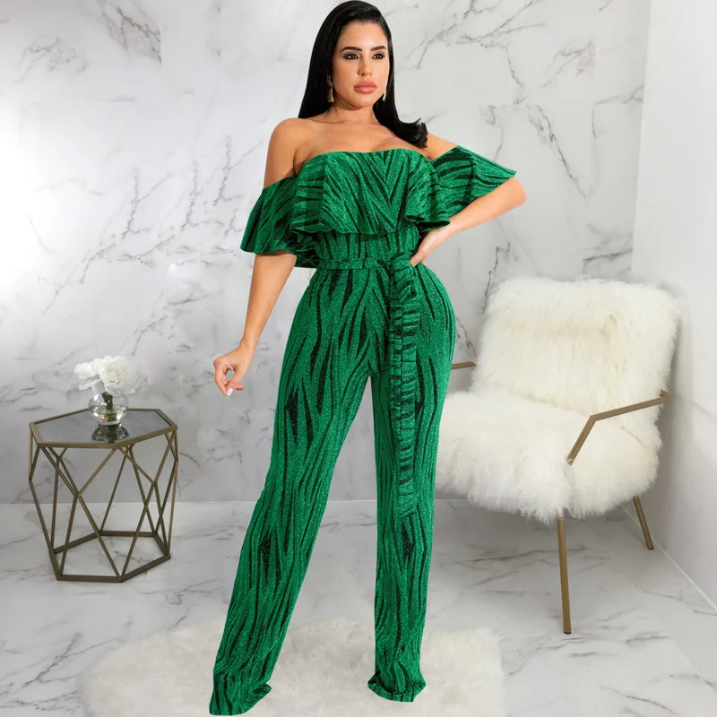 KEXU Striped Print Off Shoulder Butterfly Sleeve High Waist Tunic Straight Jumpsuit 2022 Elegant Party Club Playsuit
KEXU Striped Print Off Shoulder Butterfly Sleeve High Waist Tunic Straight Jumpsuit 2022 Elegant Party Club Playsuit