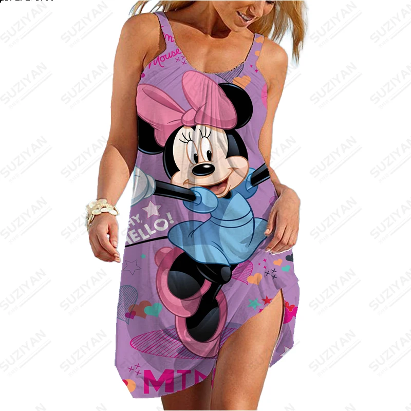 Women's Summer Short Skirt Strap Dress Sleeveless 3D Printed Disney Loose A-line Round Neck Pullover 2023 New Large 5XL Minnie
Women's Summer Short Skirt Strap Dress Sleeveless 3D Printed Disney Loose A-line Round Neck Pullover 2023 New Large 5XL Minnie