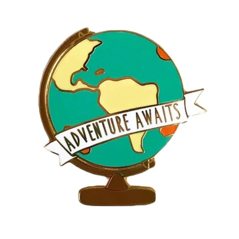 Cartoon Adventure Awaits Globe Brooch Metal Badge Lapel Pin Jacket Jeans Fashion Jewelry Accessories Gift
Cartoon Adventure Awaits Globe Brooch Metal Badge Lapel Pin Jacket Jeans Fashion Jewelry Accessories Gift