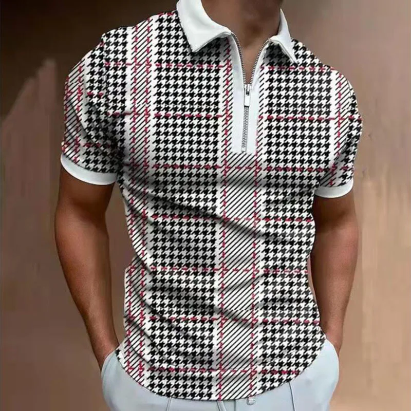 Новинка весна-лето 2022 трендовая мужская рубашка-поло с отложным воротником