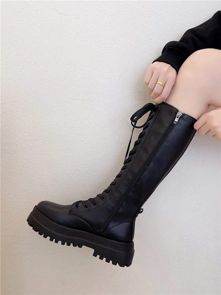 Women's Rubber Boots Round Toe Autumn Shoes Flat Heel Zipper Boots-Women Winter Footwear Rain Lolita Riding Rock Ladies 2022 Me
Women's Rubber Boots Round Toe Autumn Shoes Flat Heel Zipper Boots-Women Winter Footwear Rain Lolita Riding Rock Ladies 2022 Me
