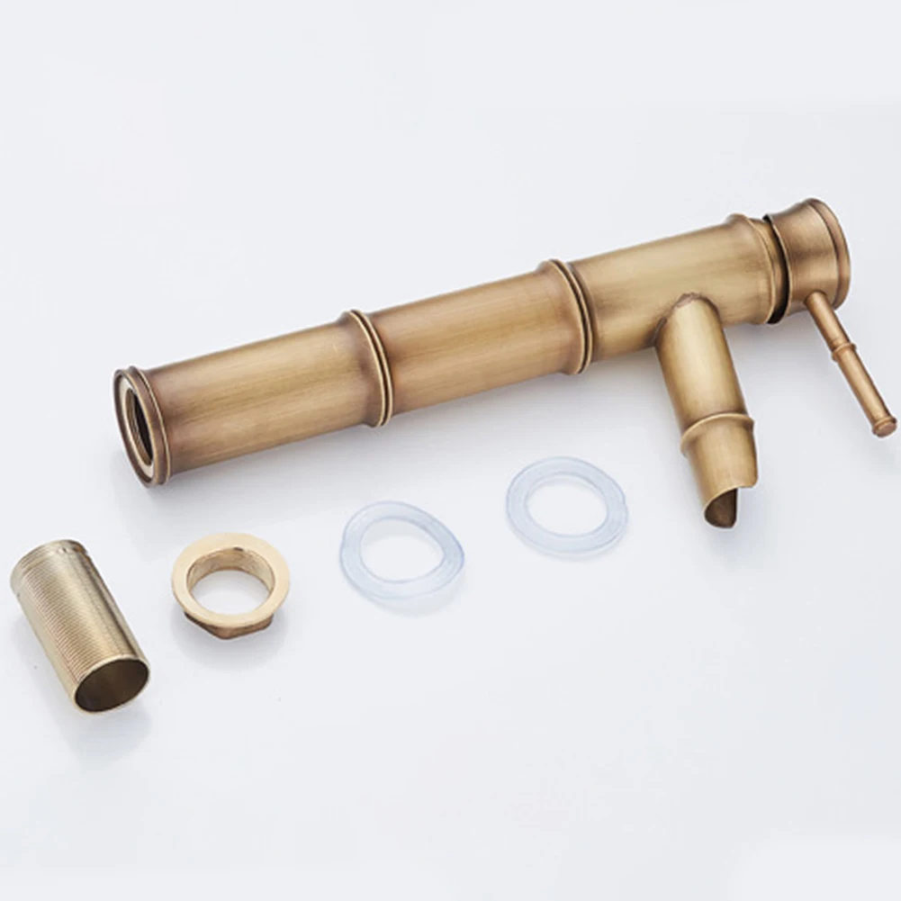 Bathroom Basin Faucet Antique Brass Bamboo Shape Faucet Antique Kitchen Sink Mixer Tap Single Handle Hot And Cold Water Tap
Bathroom Basin Faucet Antique Brass Bamboo Shape Faucet Antique Kitchen Sink Mixer Tap Single Handle Hot And Cold Water Tap