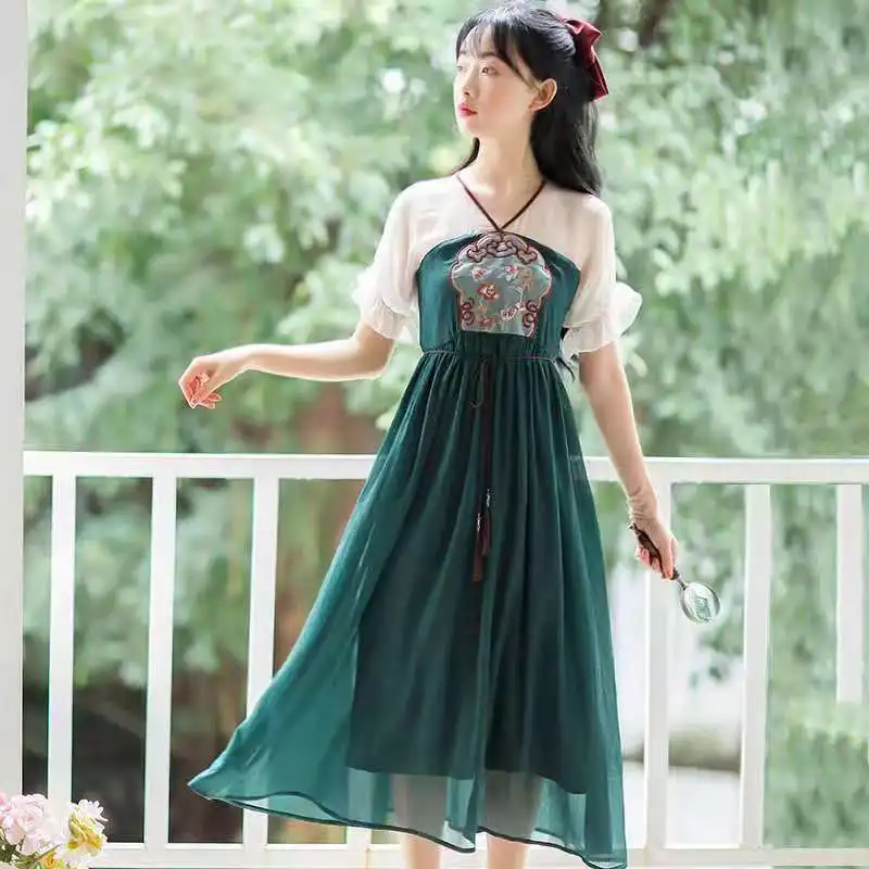 2023 Chinese dress improved hanfu national style elegant casual daily women graceful flower embroidery hanfu qipao dress a258
2023 Chinese dress improved hanfu national style elegant casual daily women graceful flower embroidery hanfu qipao dress a258
