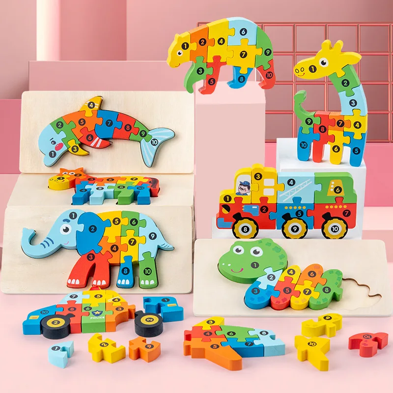Montessori Wooden Animals Puzzle for Kids Toys Shape Matching Game Wood Number Intelligence Puzzle Educational Toys for Children
Montessori Wooden Animals Puzzle for Kids Toys Shape Matching Game Wood Number Intelligence Puzzle Educational Toys for Children