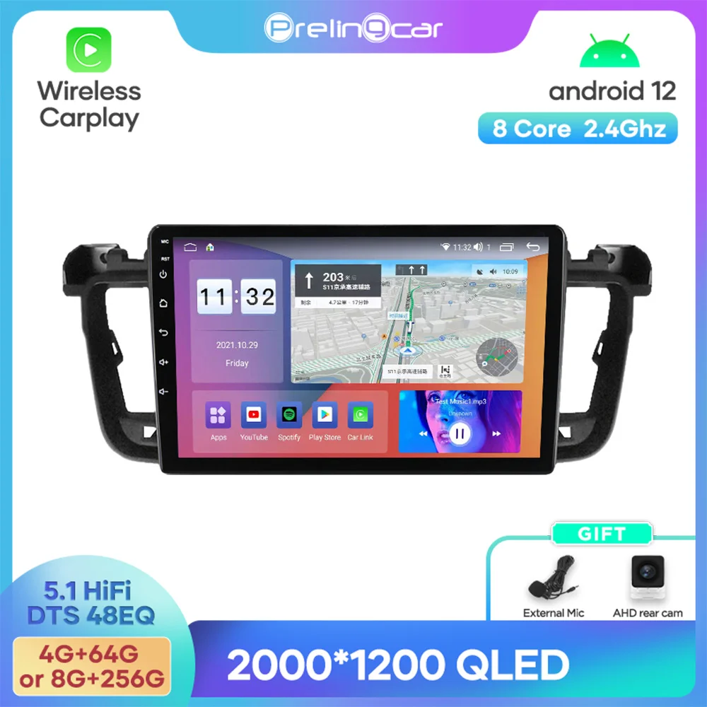 Android 12 DTS Sound For Peugeot 508 2011-2018 Years Navigation Multimedia Car Player Radio 2Din Stereo Bluetooth 48EQ
Android 12 DTS Sound For Peugeot 508 2011-2018 Years Navigation Multimedia Car Player Radio 2Din Stereo Bluetooth 48EQ