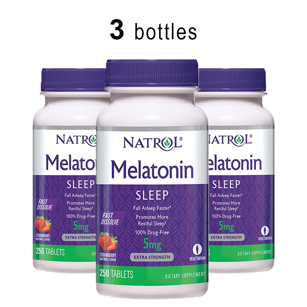 3 бутылки Бесплатная доставка оригинальный Natrol мелатонин 5 мг * 250 шт засыпать быстрее оставаться спать дольше
3 бутылки Бесплатная доставка оригинальный Natrol мелатонин 5 мг * 250 шт засыпать быстрее оставаться спать дольше