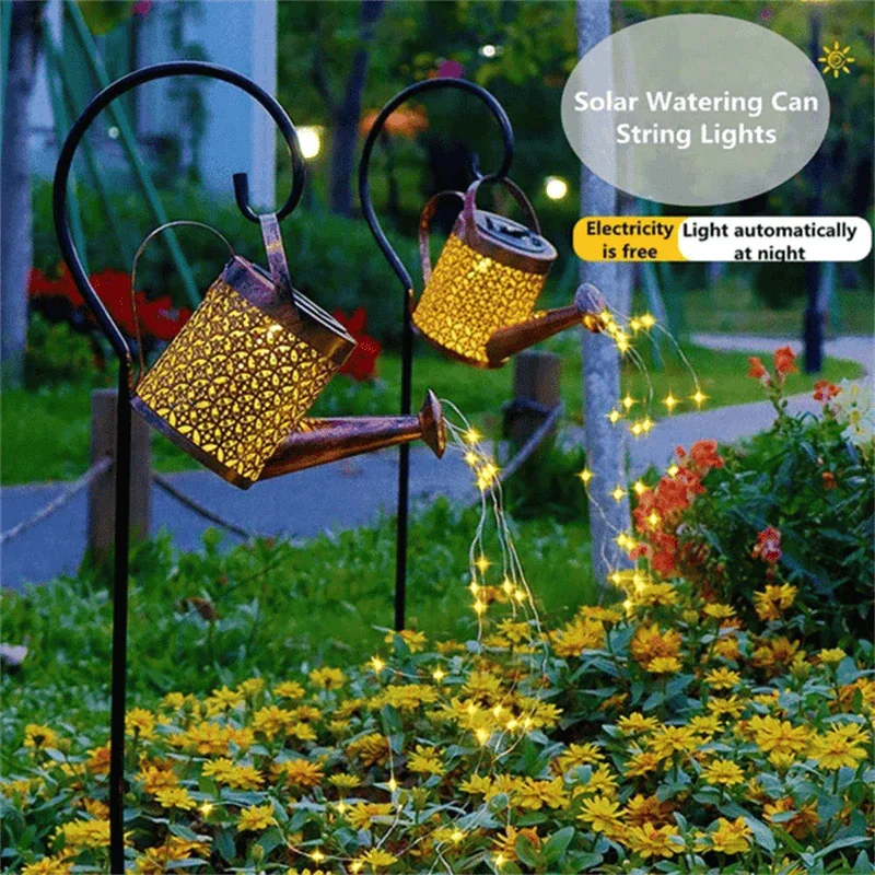 New Solar Garden Lights Watering Can Sprinkles Fairy Waterproof Shower Art LED Light For Outdoor Garden Lawn Courtyard Decoratio
New Solar Garden Lights Watering Can Sprinkles Fairy Waterproof Shower Art LED Light For Outdoor Garden Lawn Courtyard Decoratio