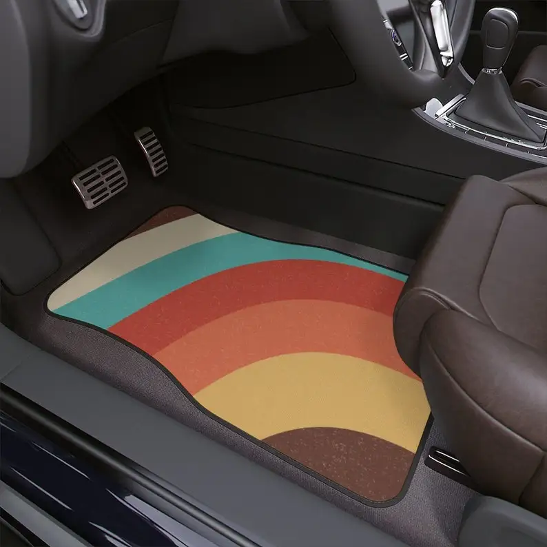 Retro groovy Stripes Car Floor Mat, Retro Stripes Hippie Car Mat, Retro Car Accessories Mat, Vintage style Interior Car Decor Fl
Retro groovy Stripes Car Floor Mat, Retro Stripes Hippie Car Mat, Retro Car Accessories Mat, Vintage style Interior Car Decor Fl