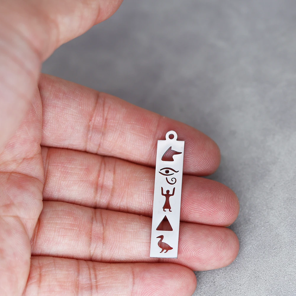 Женские серьги-подвески из нержавеющей стали с изображением египетских тотемов
Женские серьги-подвески из нержавеющей стали с изображением египетских тотемов