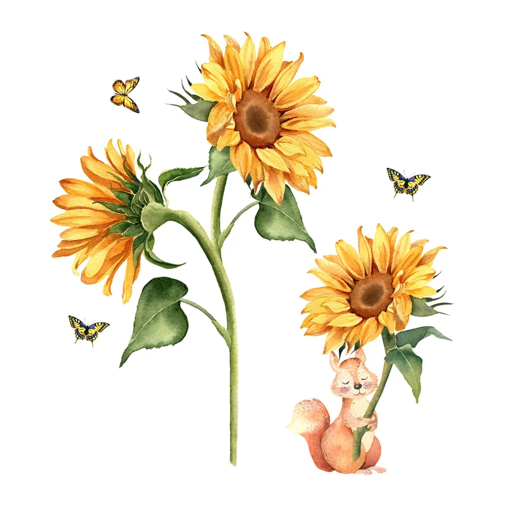 Sunflowers Wall Stickers 1 Set Wall Sticker(2pcs) 30*60cm*2pcs Autohesion Fresh Green Plant Sunflower Butterfly
Sunflowers Wall Stickers 1 Set Wall Sticker(2pcs) 30*60cm*2pcs Autohesion Fresh Green Plant Sunflower Butterfly