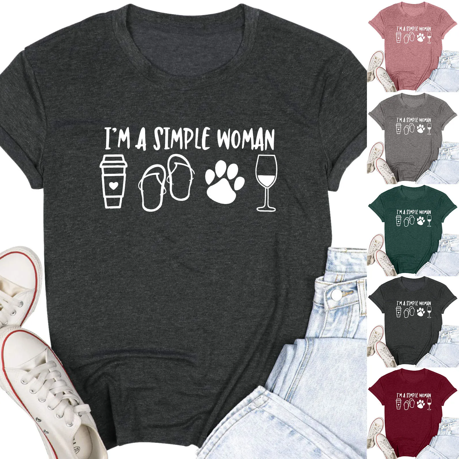 Casual Women's Shirt Letter Printed Round Neck Loose Blouse Short Sleeve Summer Tunic Top Blouses Women blouse women
Casual Women's Shirt Letter Printed Round Neck Loose Blouse Short Sleeve Summer Tunic Top Blouses Women blouse women