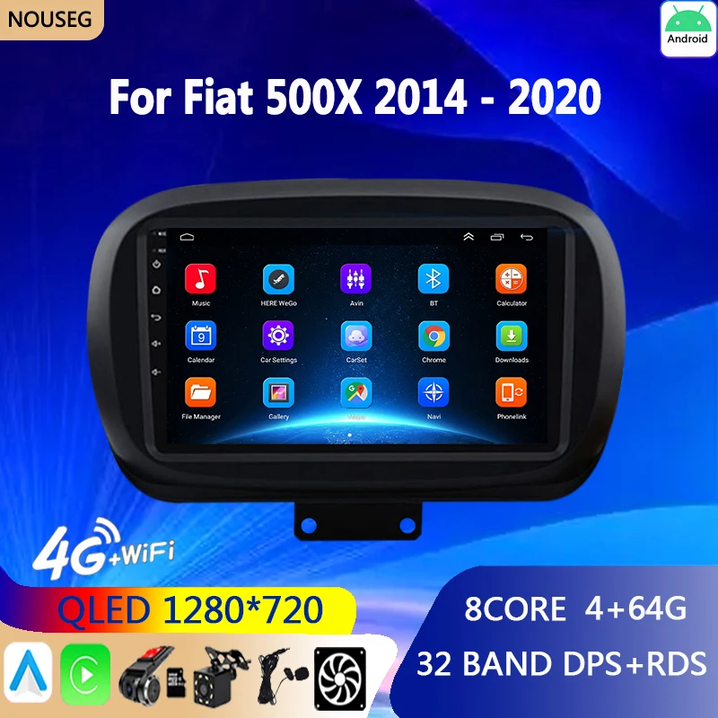 Автомагнитола на Android, мультимедийный проигрыватель для Fiat 500X 2014-2020, мультимедийный видеоплеер, навигация, стерео, GPS, Carplay, Android, авто
Автомагнитола на Android, мультимедийный проигрыватель для Fiat 500X 2014-2020, мультимедийный видеоплеер, навигация, стерео, GPS, Carplay, Android, авто