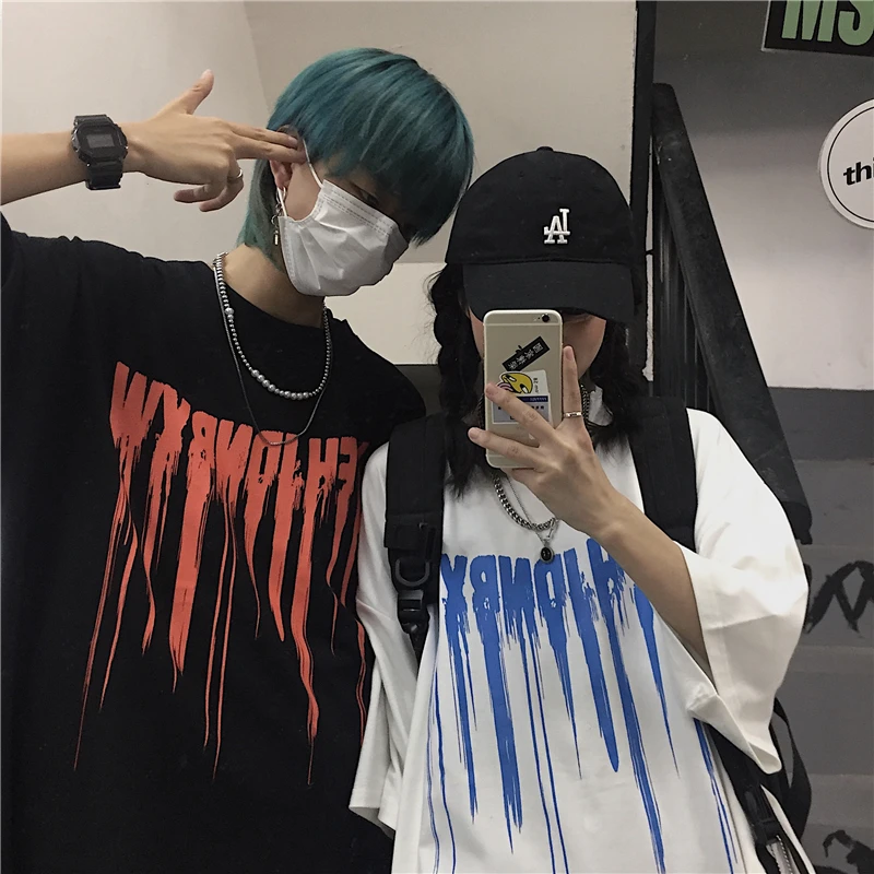 Men's T-shirt Letter Print Tshirt Unisex Short Sleeve T-shirt Cool Cartoon Harajuku Cotton O-Neck T-shirt Streetwear Loose Tops
Men's T-shirt Letter Print Tshirt Unisex Short Sleeve T-shirt Cool Cartoon Harajuku Cotton O-Neck T-shirt Streetwear Loose Tops