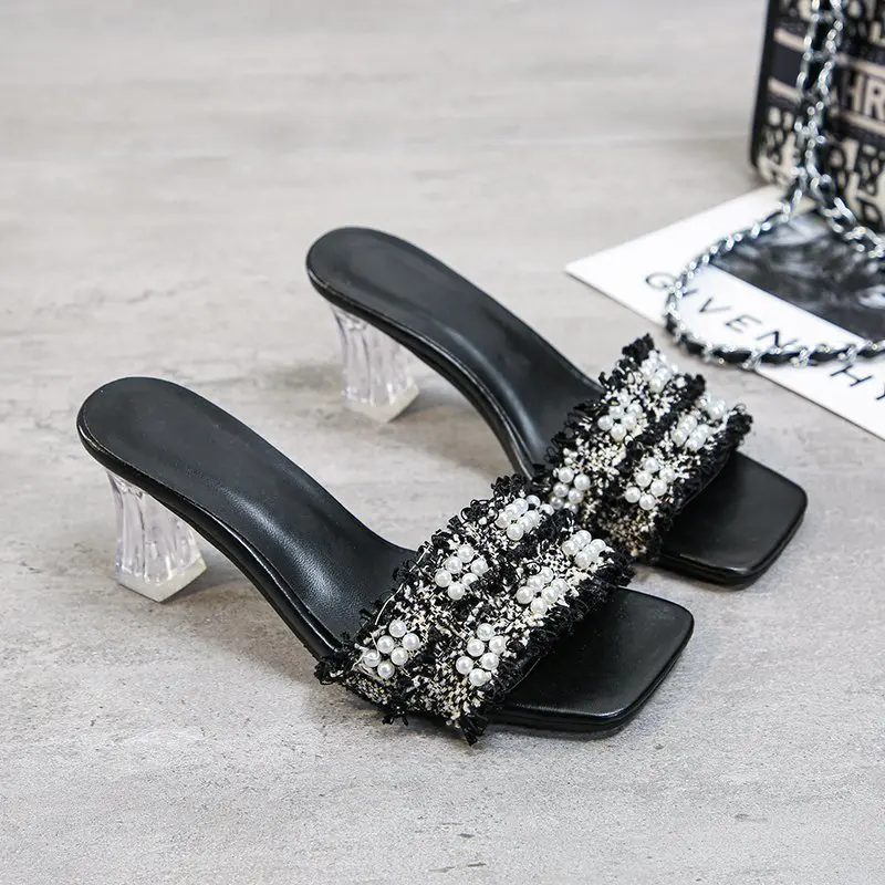 Women New Summer Square Toe Sandals String Bead Transparent High Heels Luxury Party Female Plus Size 44 Women Heeled Sandals
Women New Summer Square Toe Sandals String Bead Transparent High Heels Luxury Party Female Plus Size 44 Women Heeled Sandals