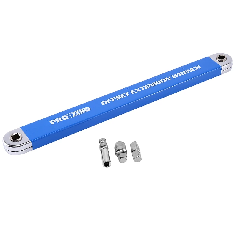 Offset Extension Wrench, Pro 3/8 Inch Wrench Extender Adaptor Extension Bar Handle, with Socket Ratchet Wrench Driver
Offset Extension Wrench, Pro 3/8 Inch Wrench Extender Adaptor Extension Bar Handle, with Socket Ratchet Wrench Driver