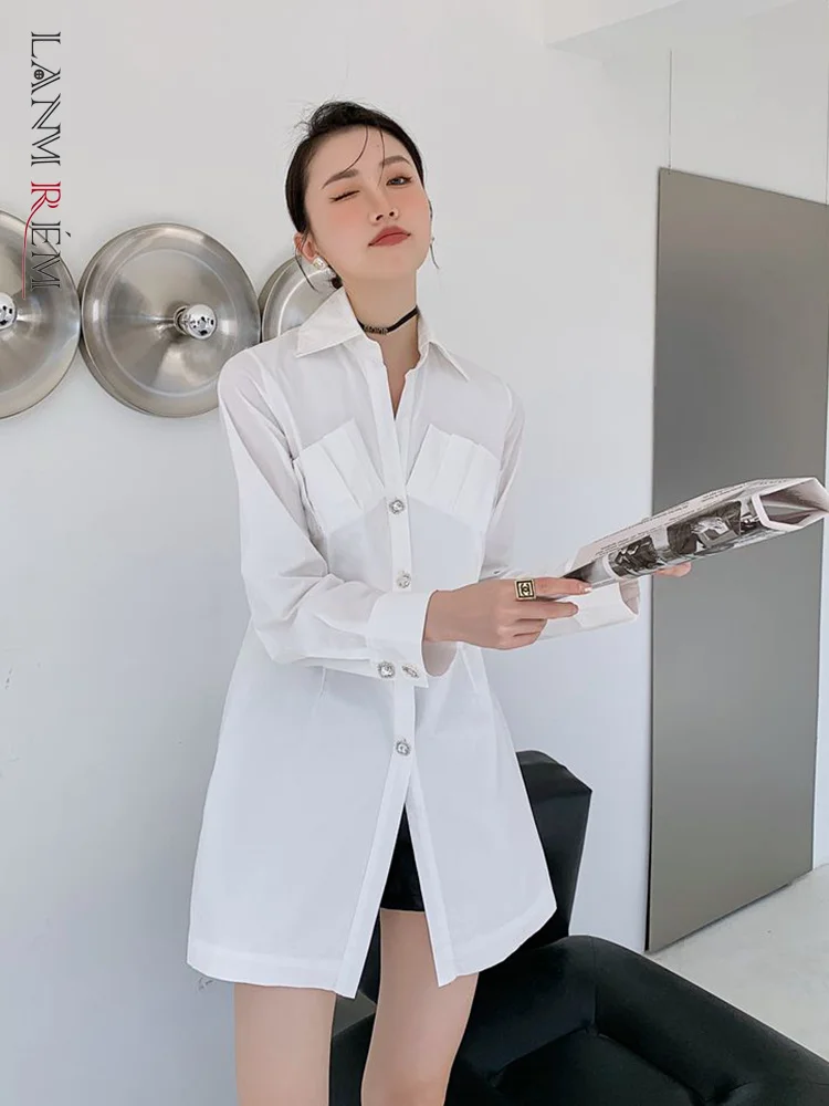 LANMREM Single Breasted Casual Shirt For Women Solid Color Turn-down Collar Long Sleeve Female Clothes 2022 Autumn 2N351
LANMREM Single Breasted Casual Shirt For Women Solid Color Turn-down Collar Long Sleeve Female Clothes 2022 Autumn 2N351