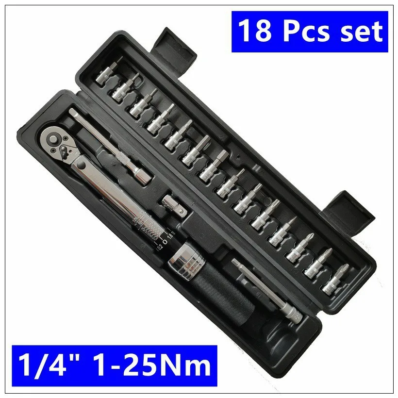 Z50 Torque Wrench 1-25Nm Adjustable Bike Torque Wrench Repair Tool Set Ratchet Mechanical Torque Spanner Manual Wrenches
Z50 Torque Wrench 1-25Nm Adjustable Bike Torque Wrench Repair Tool Set Ratchet Mechanical Torque Spanner Manual Wrenches