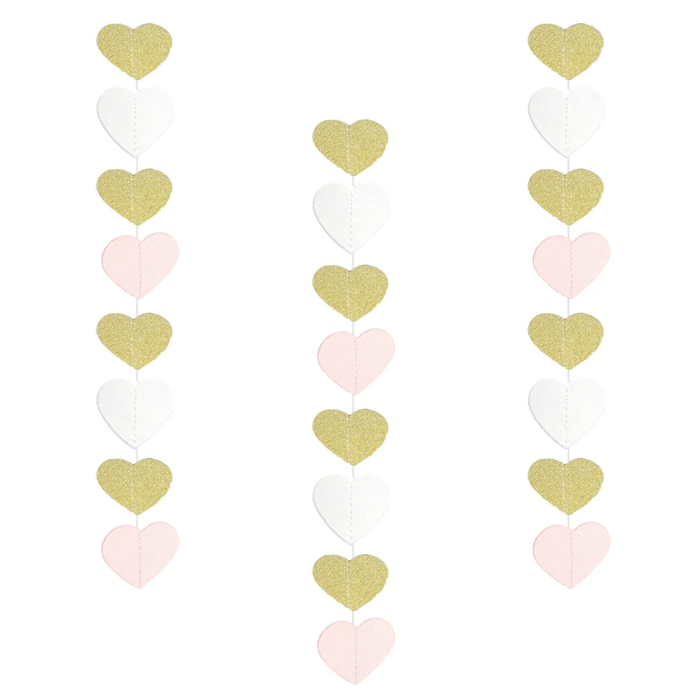 Heart Banner Hanging Shaped Decorations String Garland Paper Decorative Love Glitter Wedding Anniversary Engagement Party
Heart Banner Hanging Shaped Decorations String Garland Paper Decorative Love Glitter Wedding Anniversary Engagement Party