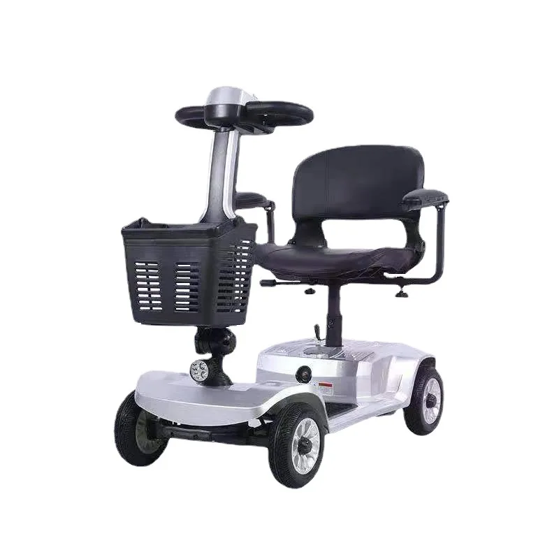 Elderly scooter four wheeled foldable household small wheelchair battery car skateboard leisure disabled electric vehicle
Elderly scooter four wheeled foldable household small wheelchair battery car skateboard leisure disabled electric vehicle