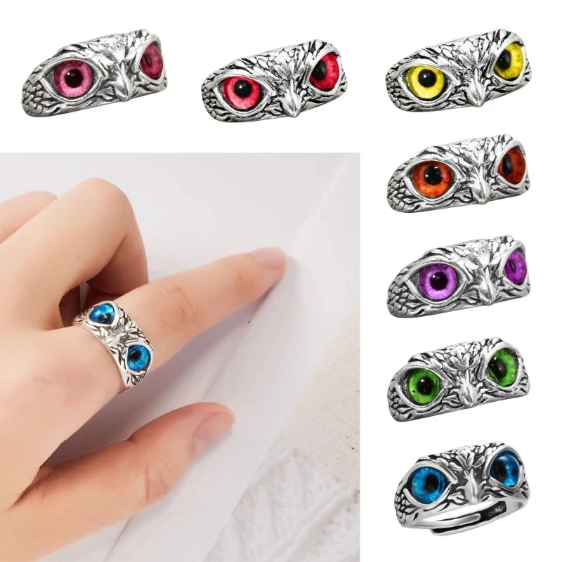 Fashion Owl Eye Ring Owl Ring Multicolor Eyes Silver Color Men Women Engagement Wedding Rings Jewelry Gift Resizable Dropship
Fashion Owl Eye Ring Owl Ring Multicolor Eyes Silver Color Men Women Engagement Wedding Rings Jewelry Gift Resizable Dropship